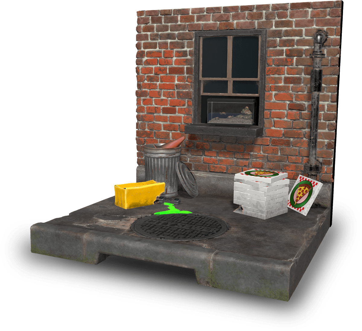 TMNT - Born Below Silver Diorama image 8