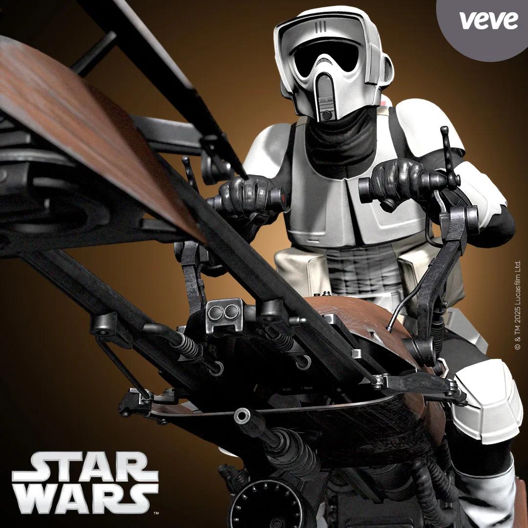 Aratech 74-Z Speeder Bike – Patrol Division (Brown) image 1