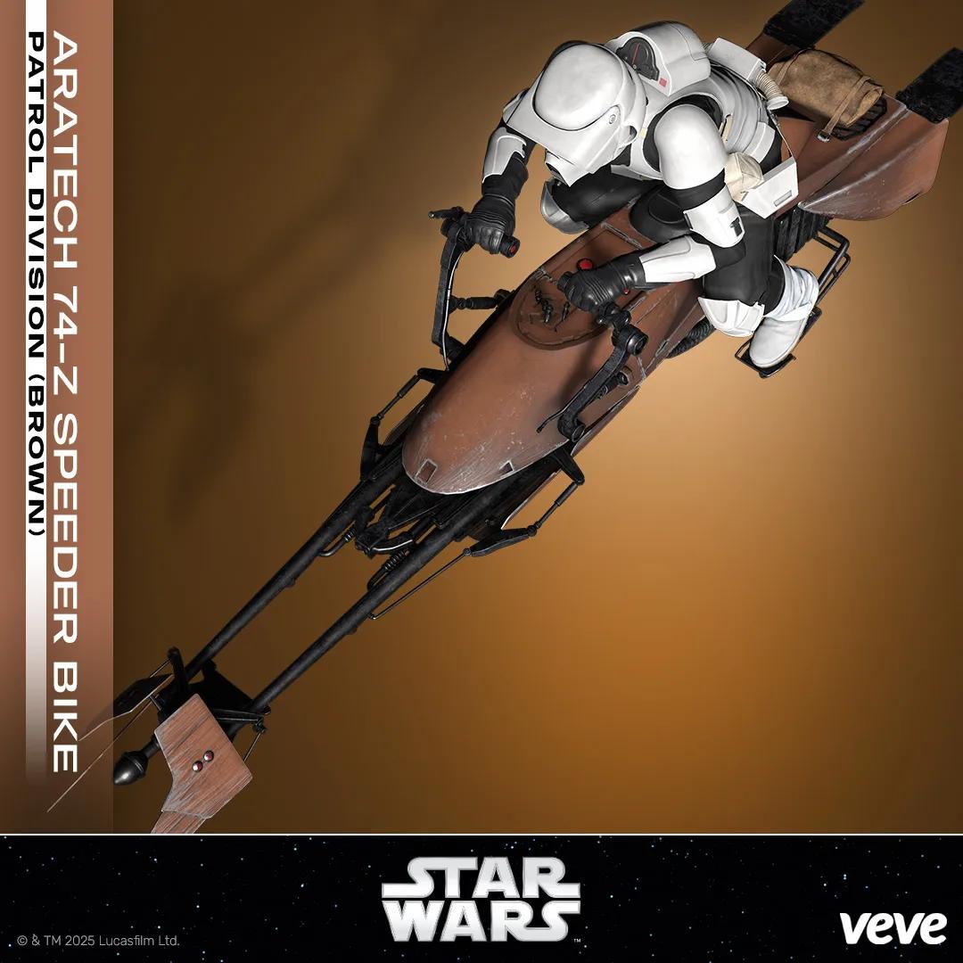 Aratech 74-Z Speeder Bike – Patrol Division (Brown) image 4