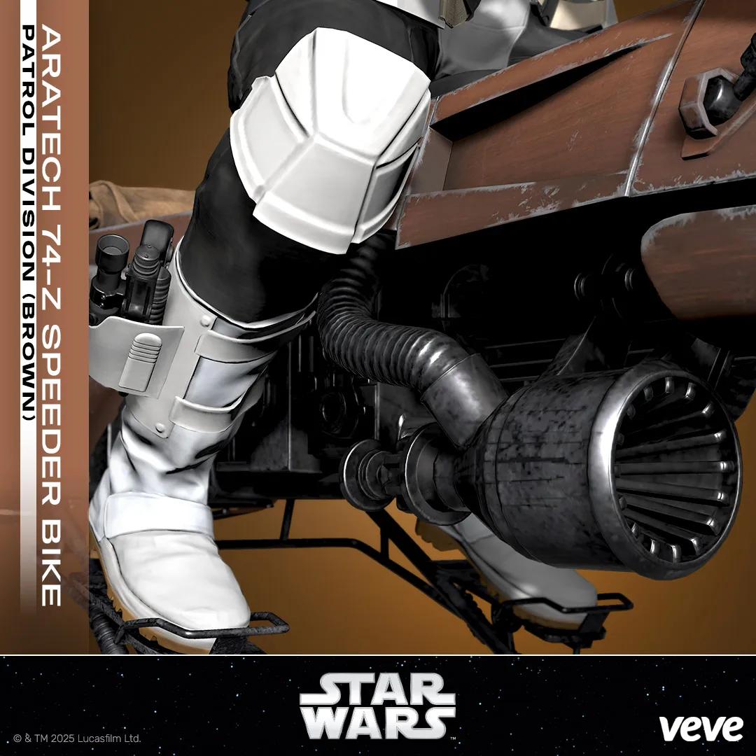 Aratech 74-Z Speeder Bike – Patrol Division (Brown) image 3