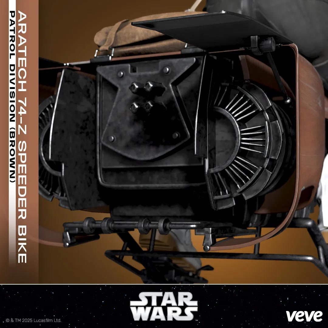 Aratech 74-Z Speeder Bike – Patrol Division (Brown) image 5