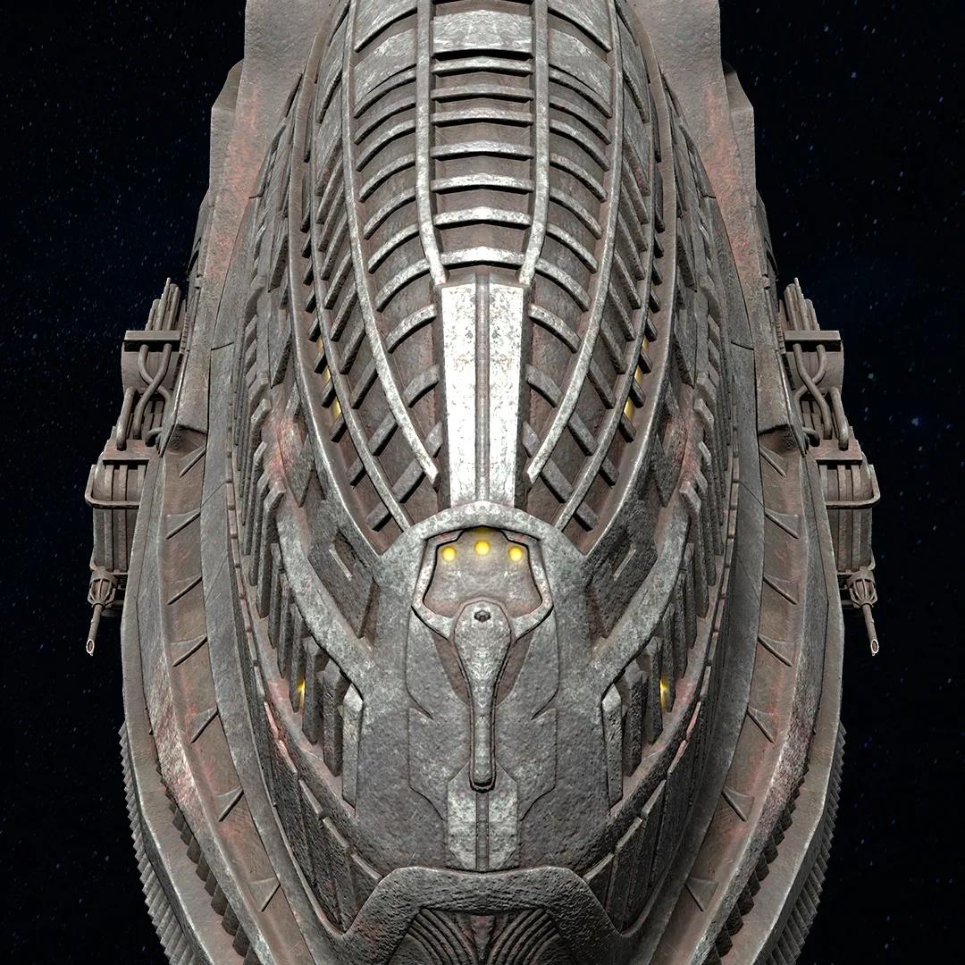 Klingon Cleave Starship