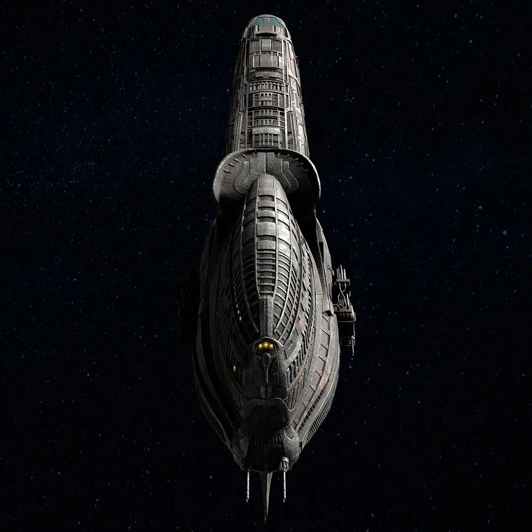 Klingon Cleave Starship