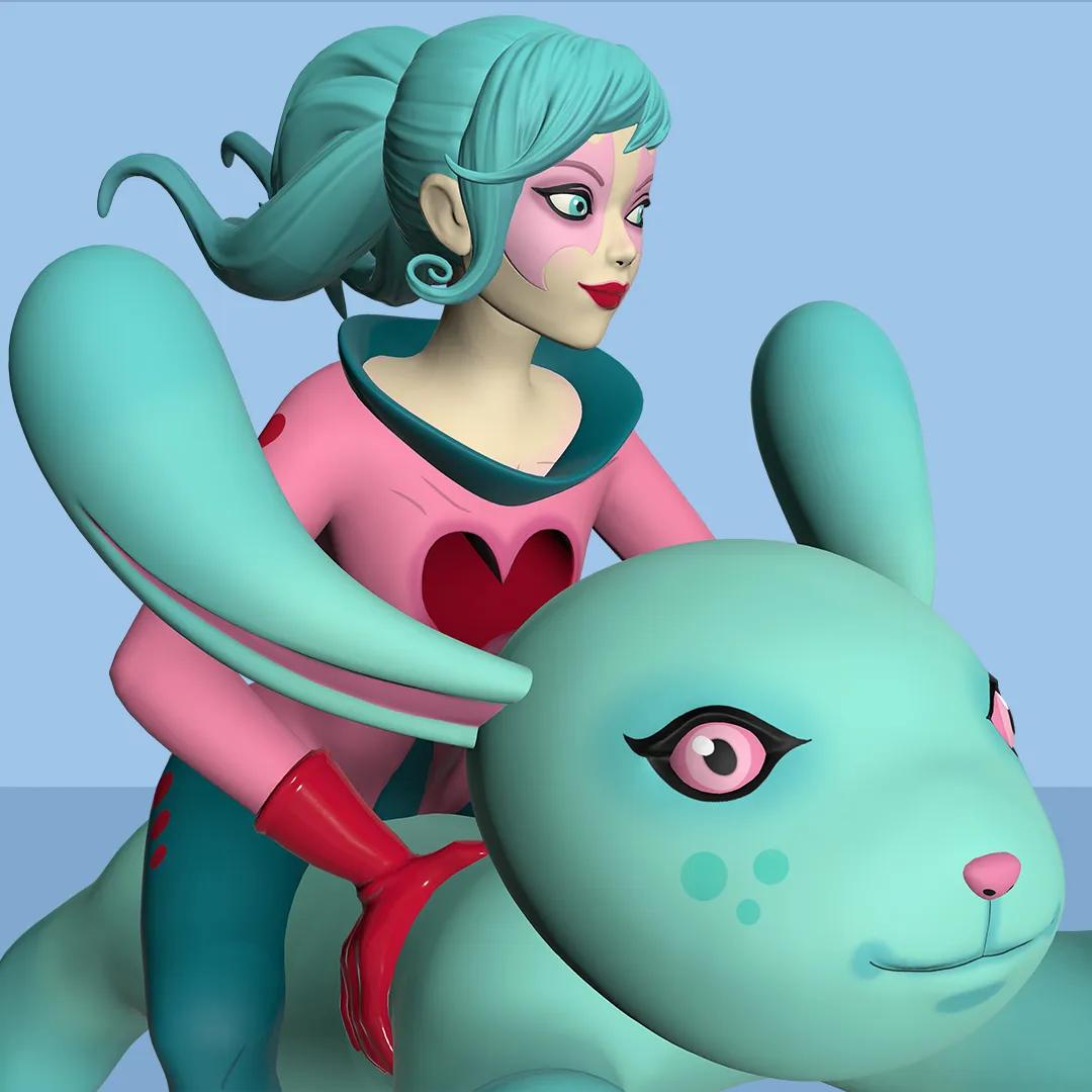 Tara McPherson - Blue Bunny Rider image 5