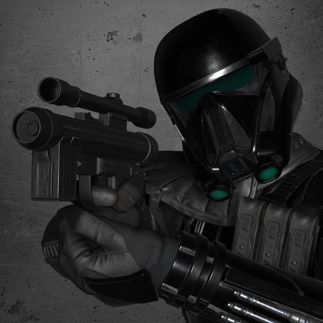 Death Trooper Pistol - Crouching