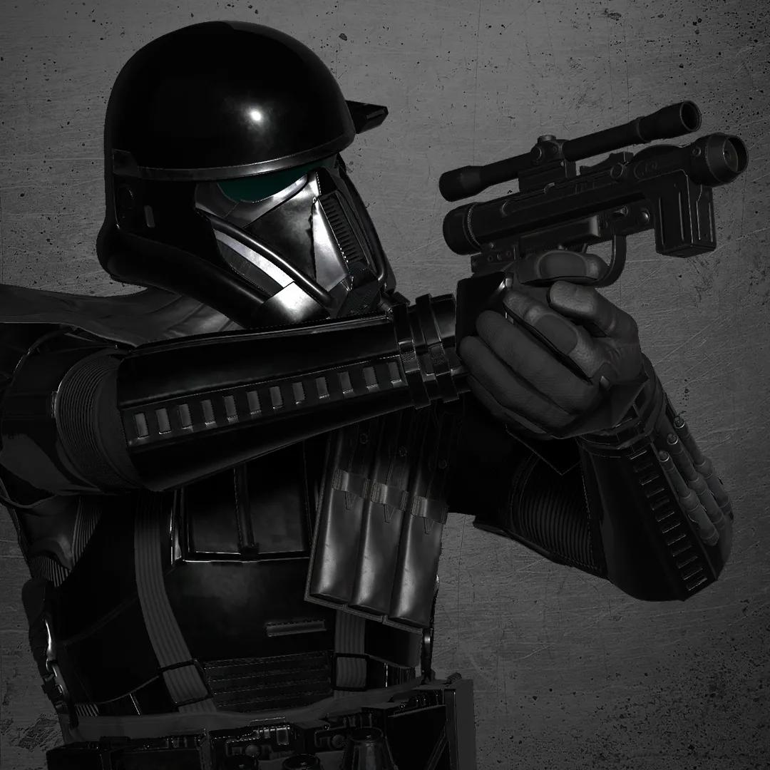 Death Trooper Pistol - Crouching