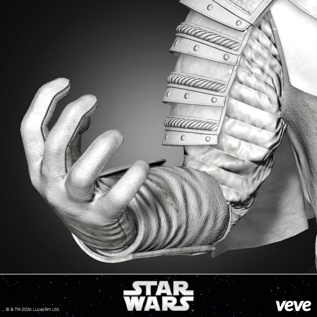 Darth Vader Bust - White Marble