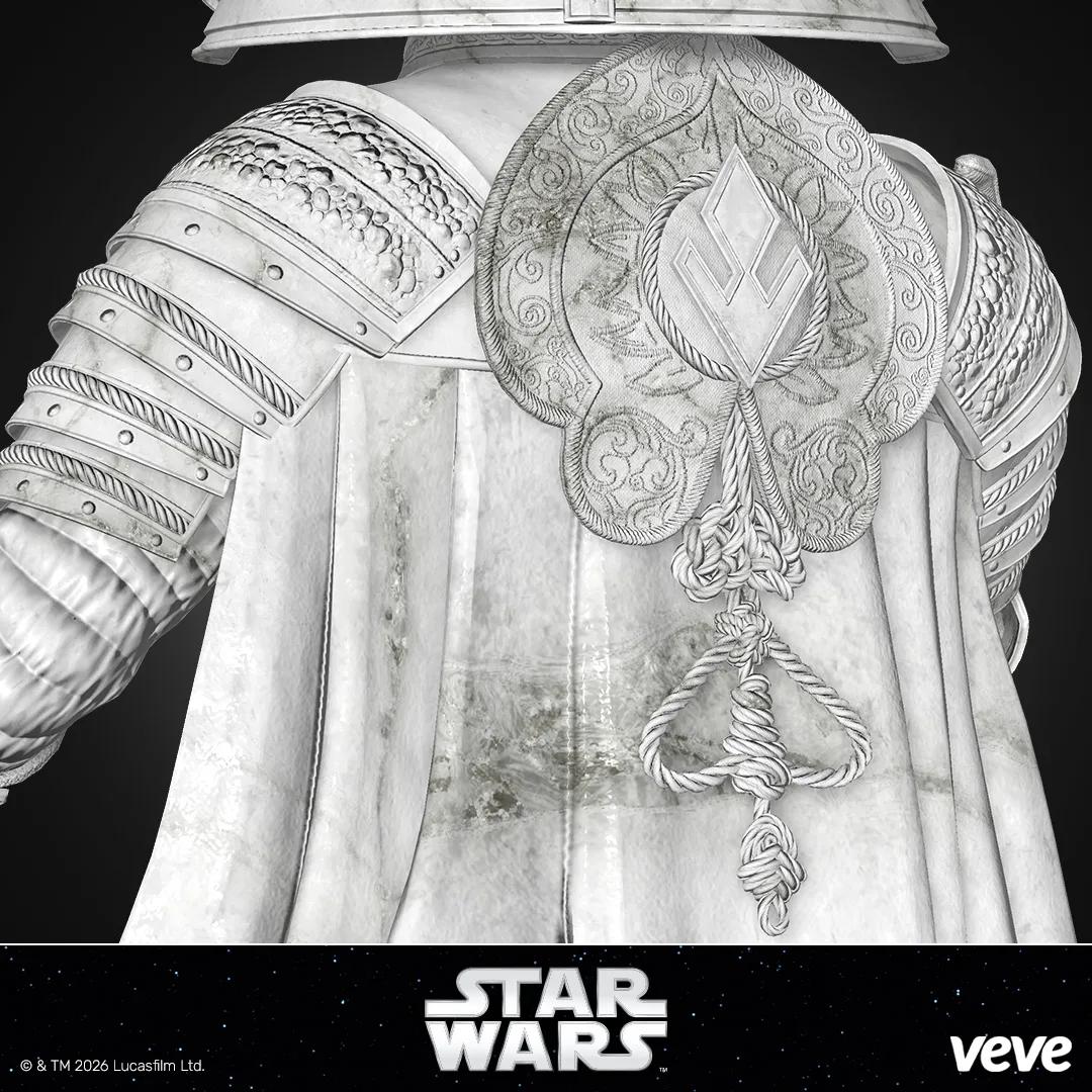 Darth Vader Bust - White Marble