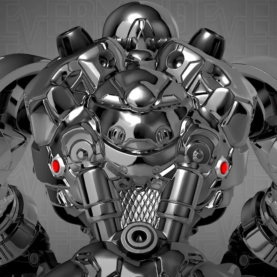 Mech Bobo - Silver image 3
