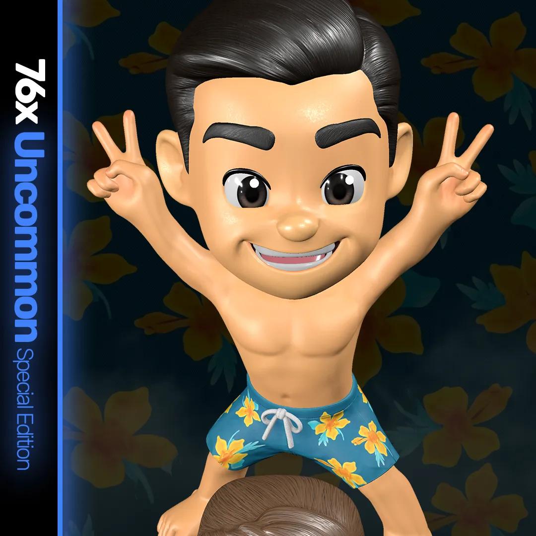 Acrobatic Surfing - Gold Collectible
