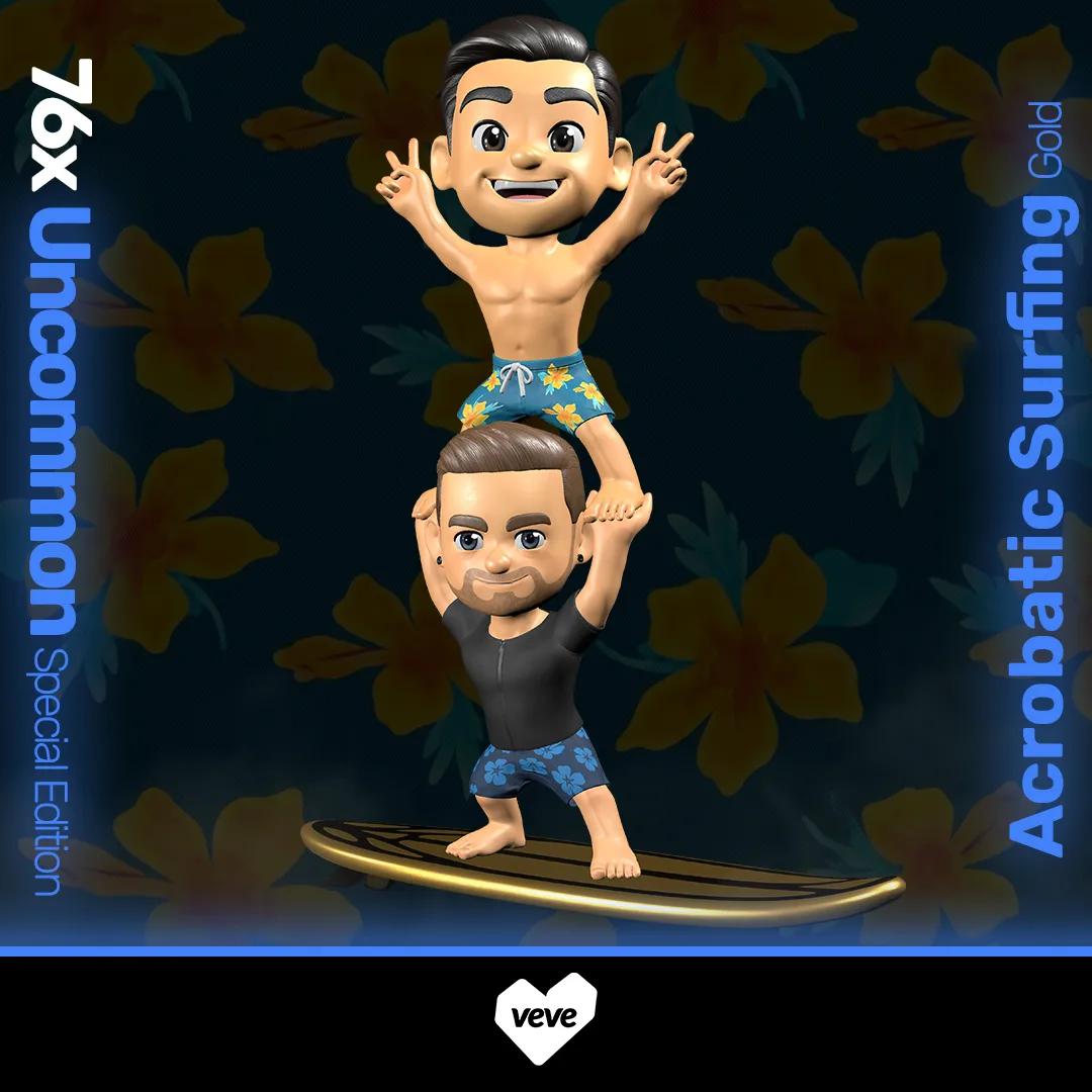 Acrobatic Surfing - Gold Collectible