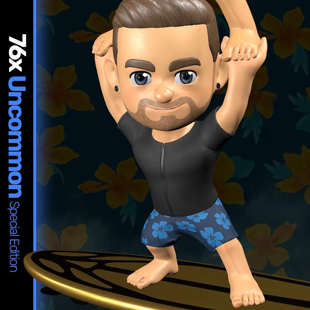 Acrobatic Surfing - Gold Collectible