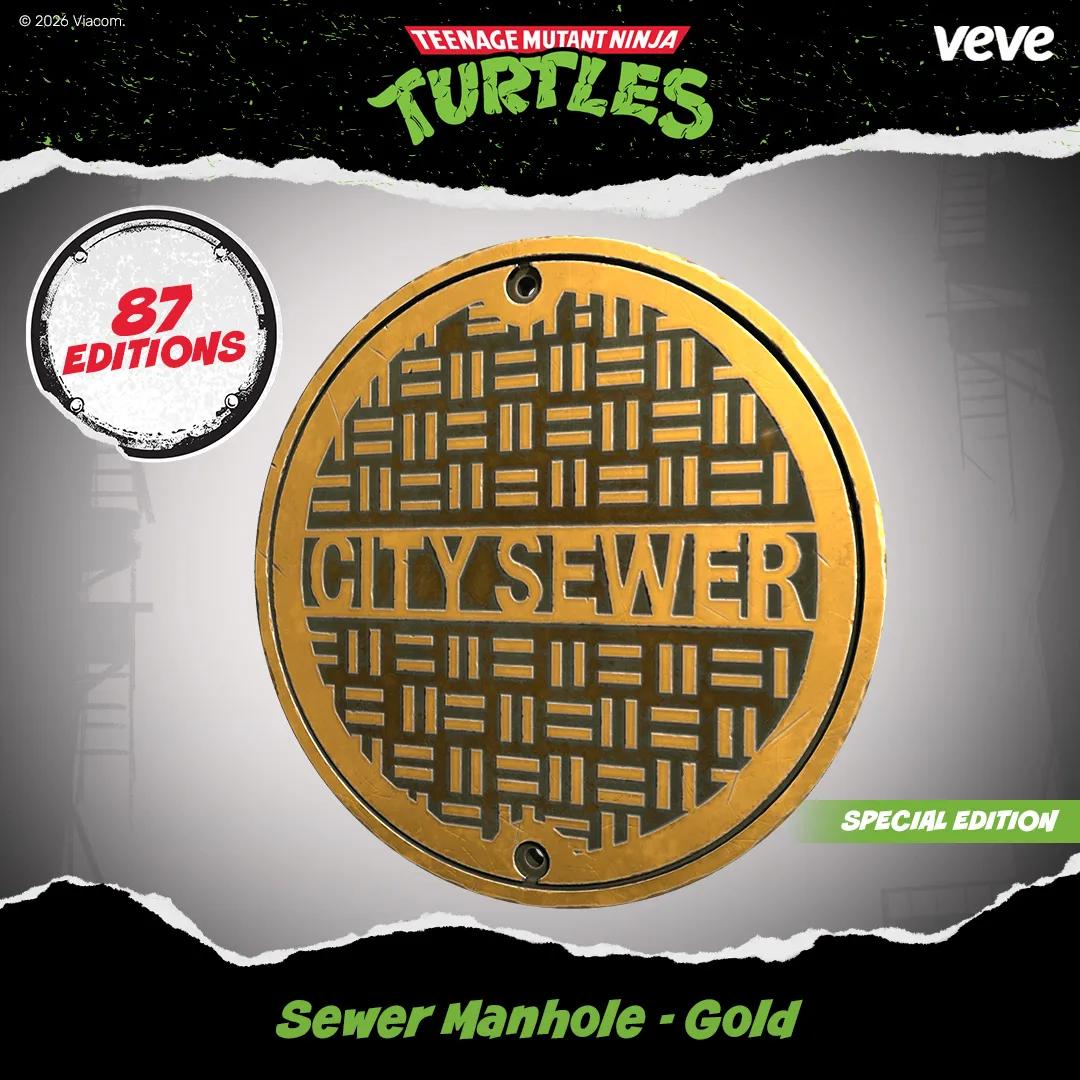 Sewer Manhole - Gold Collectible