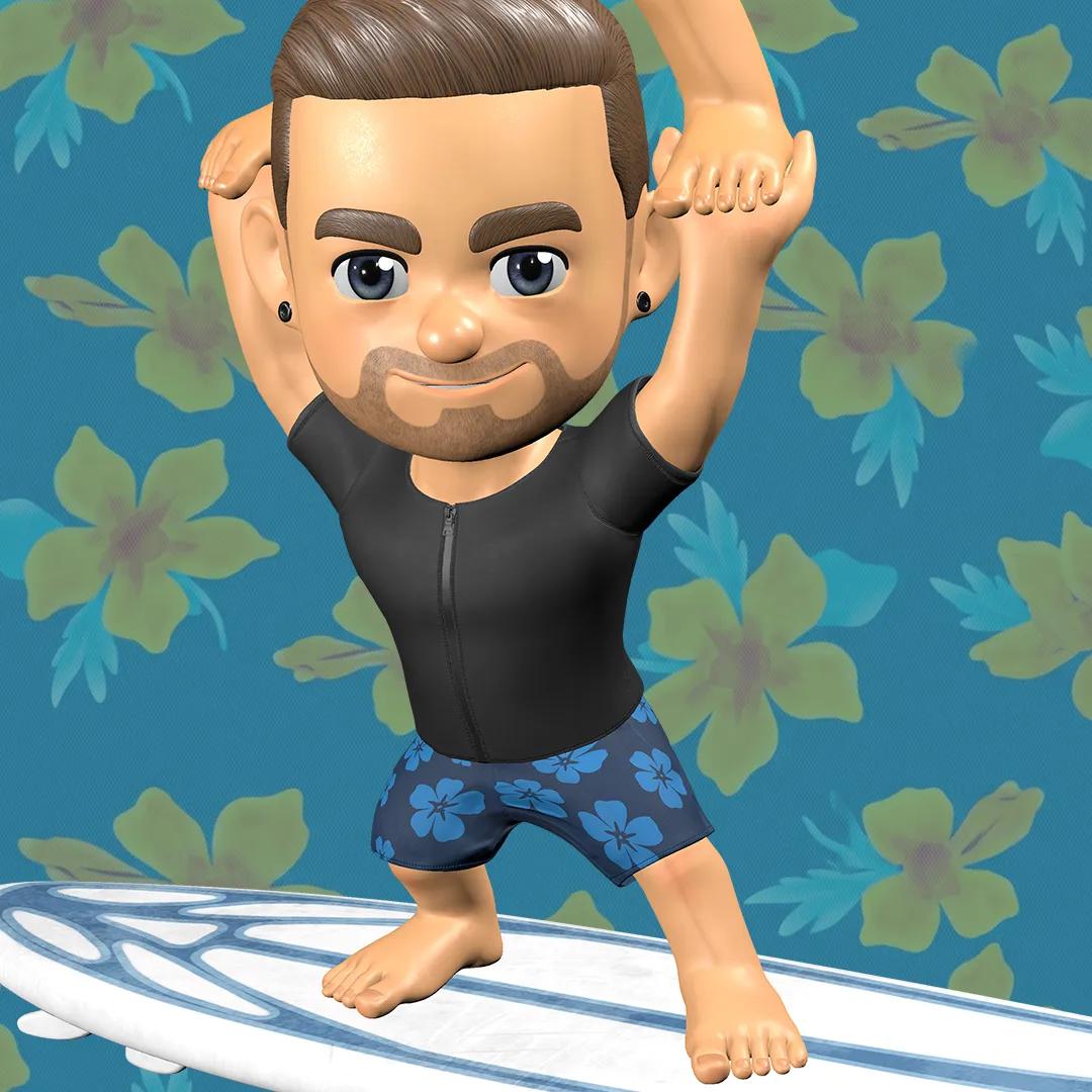 Acrobatic Surfing Collectible