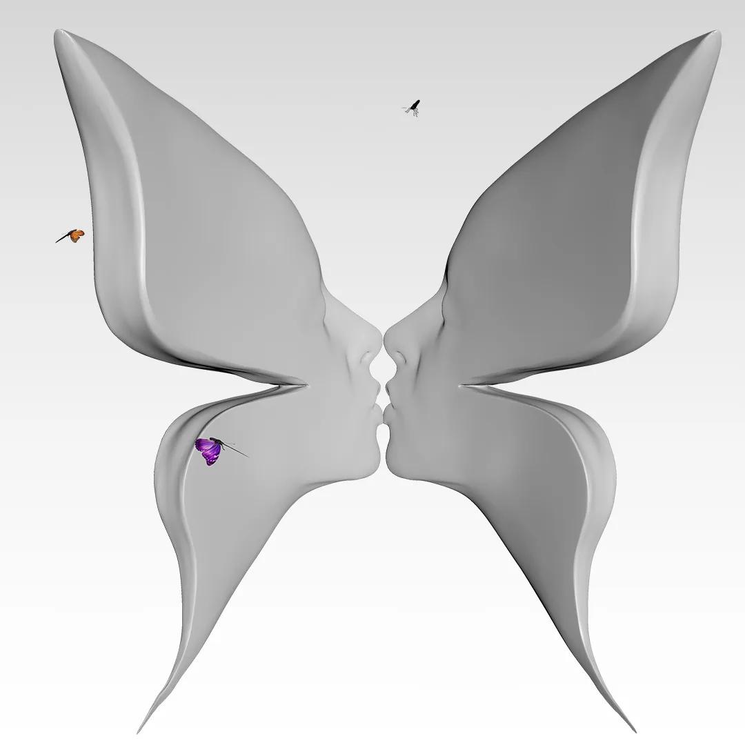 Butterfly - Gray Collectible