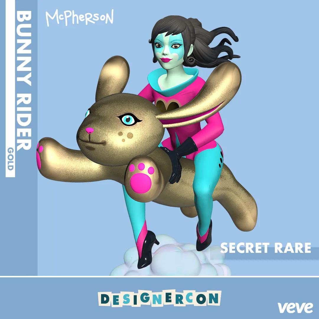 Tara McPherson: Gold Bunny Rider image 1