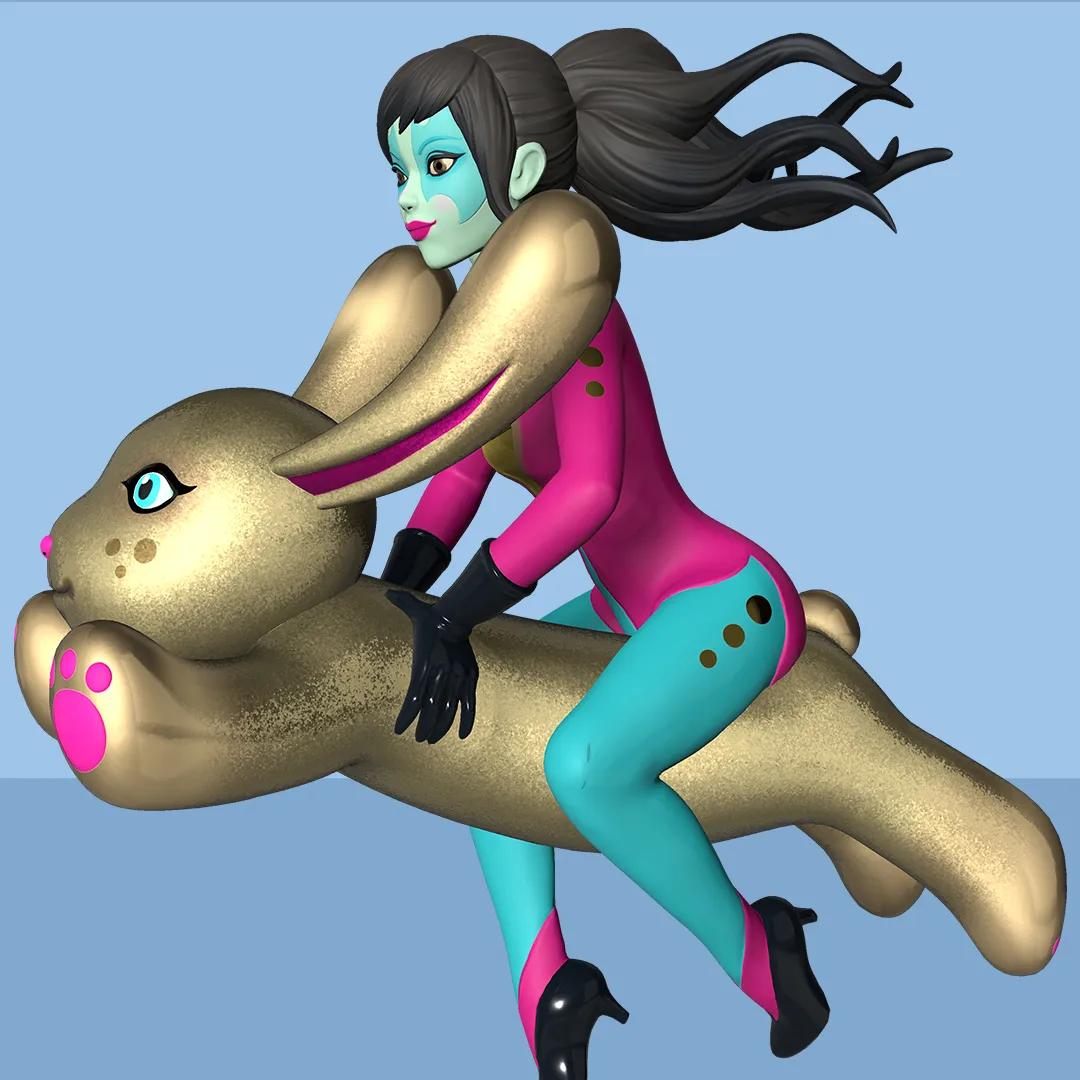Tara McPherson: Gold Bunny Rider image 2