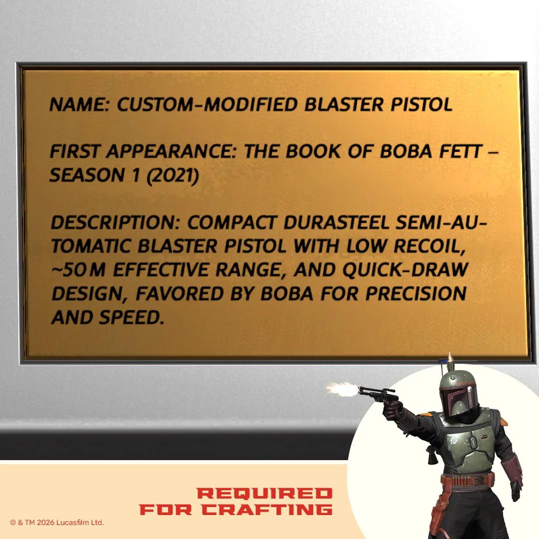 Boba Fett’s Blaster Pistol