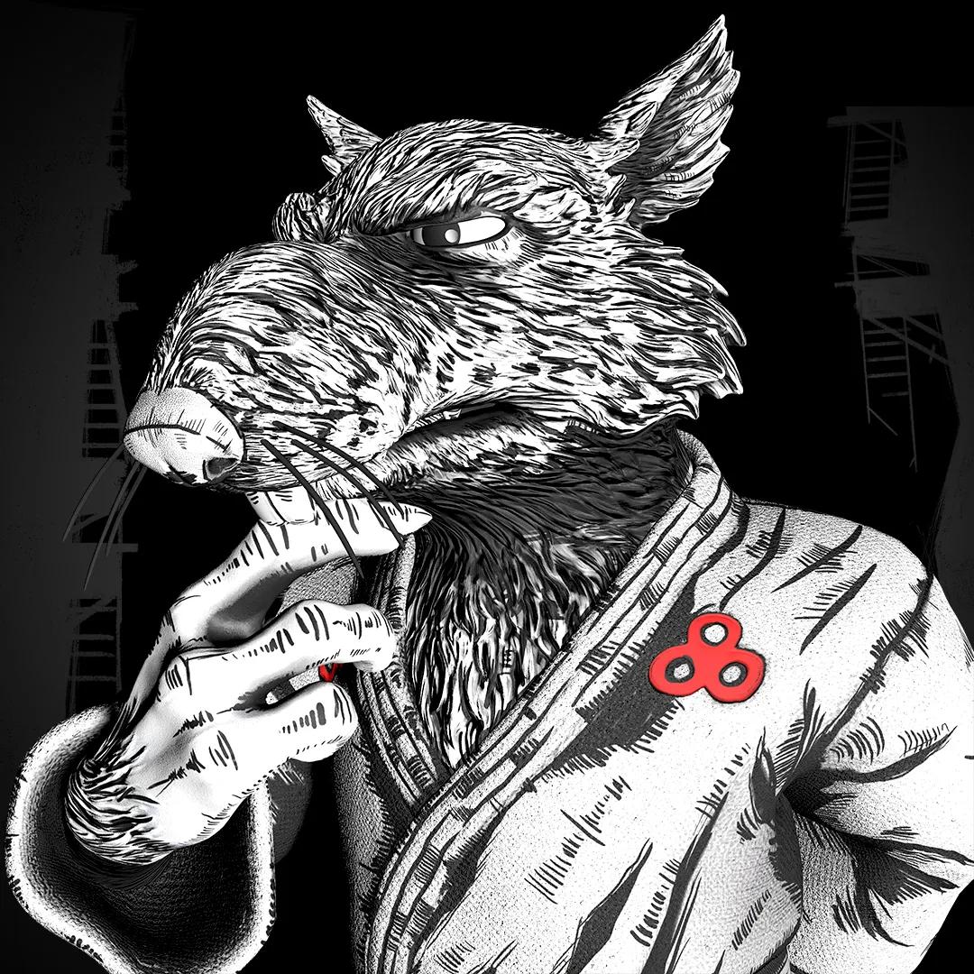 Master Splinter - Black & White Variant Collectible