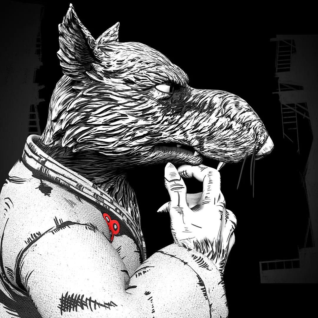 Master Splinter - Black & White Variant Collectible