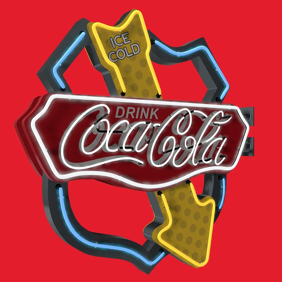 Coca-Cola Neon Sign - Arrow