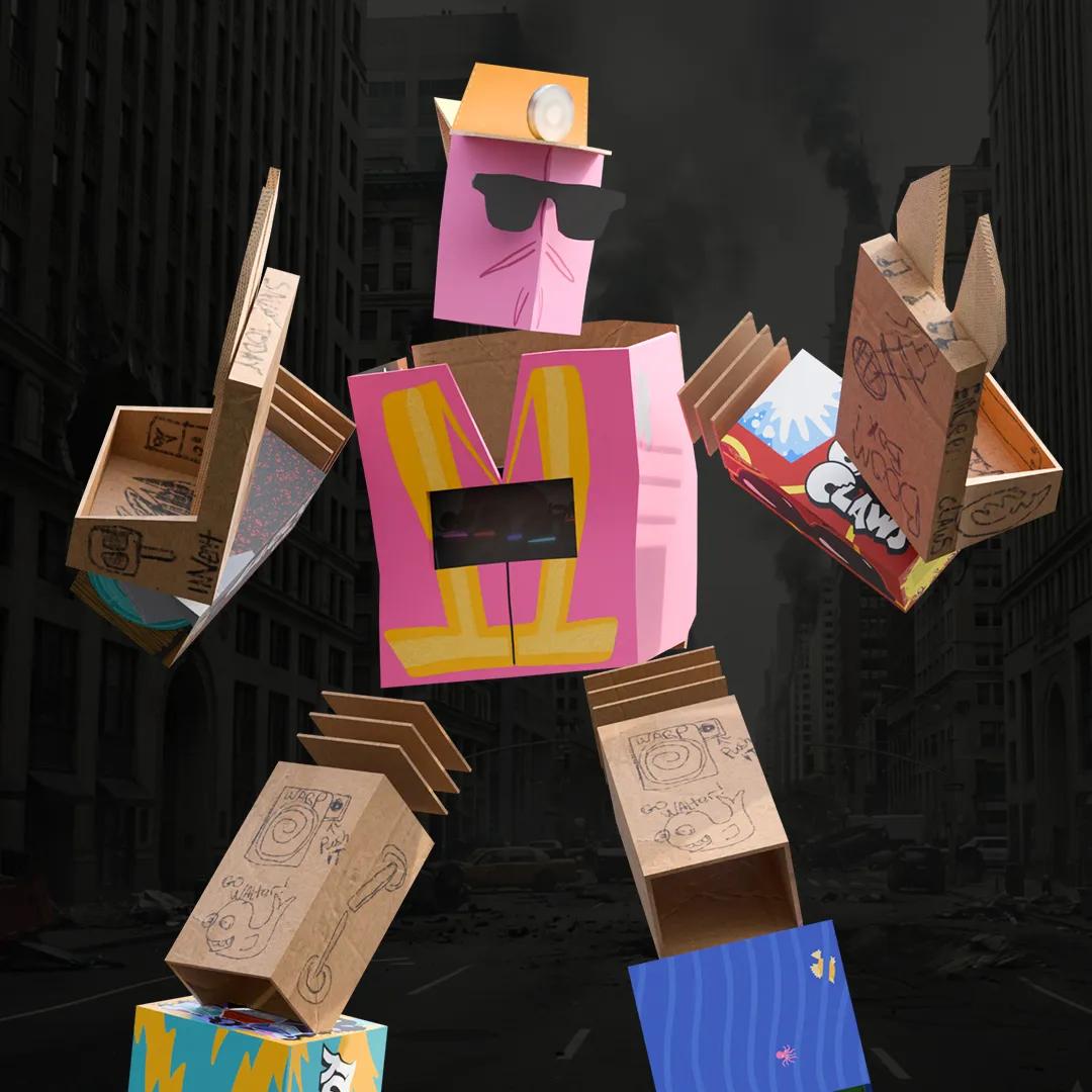 The Feesh Force 5 Box Robot