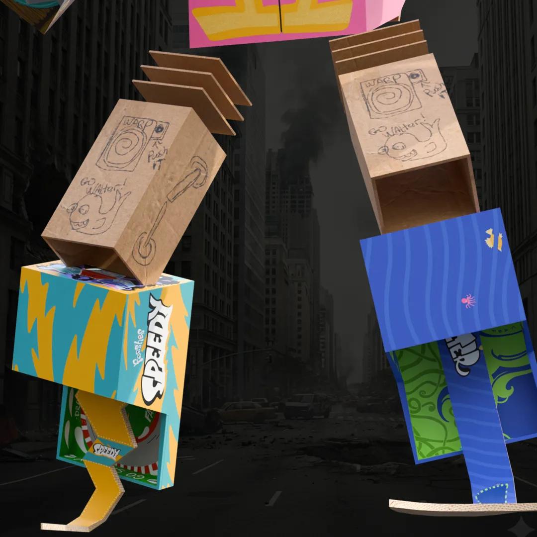 The Feesh Force 5 Box Robot