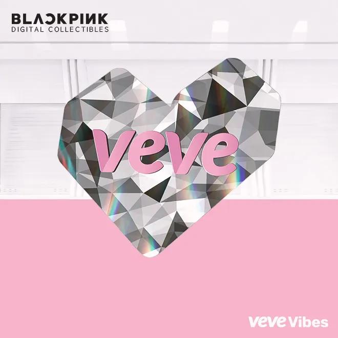 VeVe Heart Logo - Pink & Silver Diamond image 1