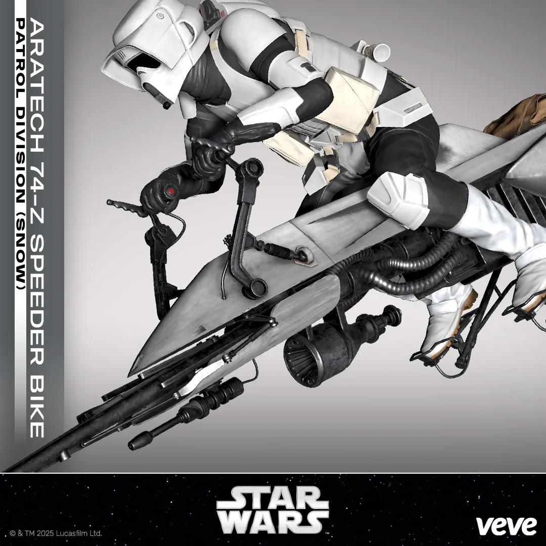 Star Wars Vehicles Series 7 - Speeder Bike (Snow) image 4