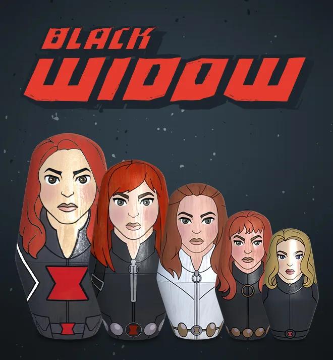 Black Widow Nesting Doll image 1