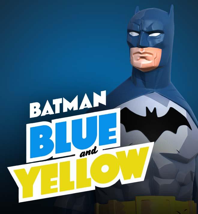 #06 Mike Mignola Batman - Blue & Yellow image 1
