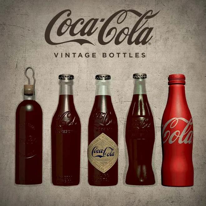 Coca-Cola Vintage Bottles image 1