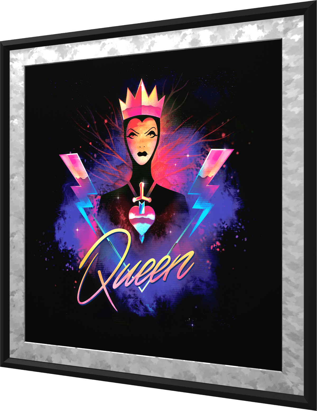 Evil Queen: Vintage Metal Poster