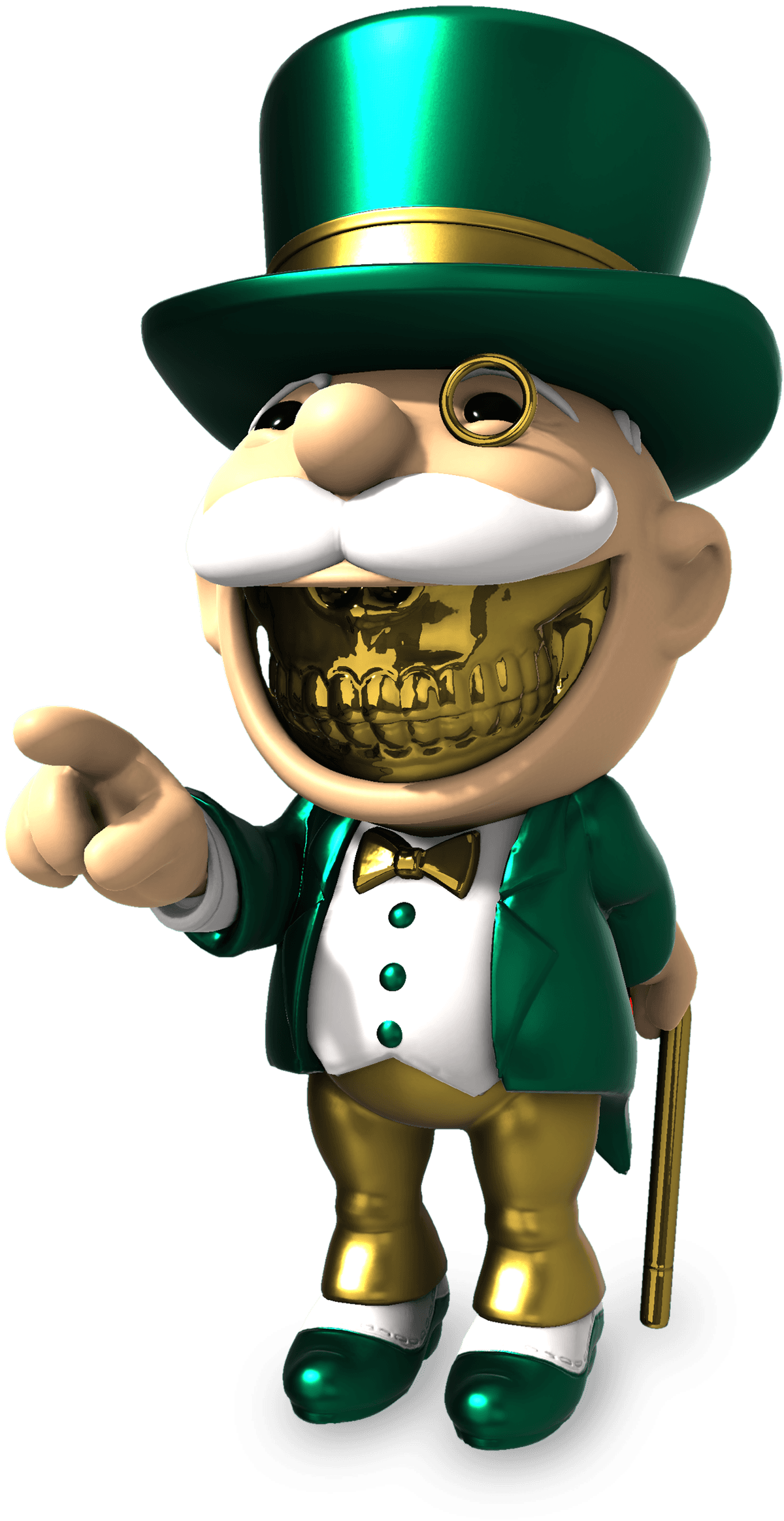Mogul Grin - Gold Skull image 1
