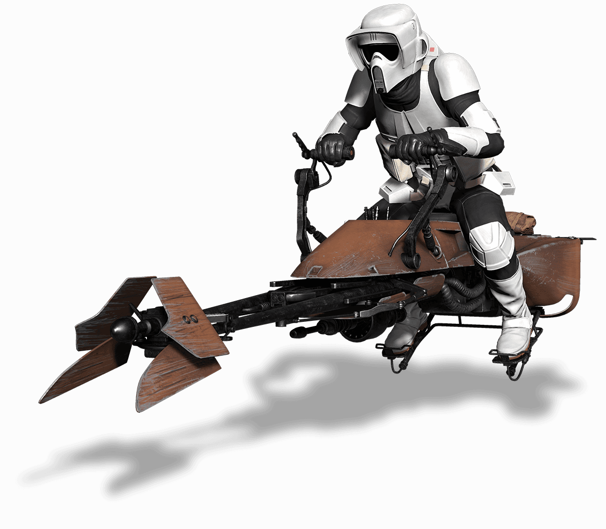 Aratech 74-Z Speeder Bike – Patrol Division (Brown) image 7