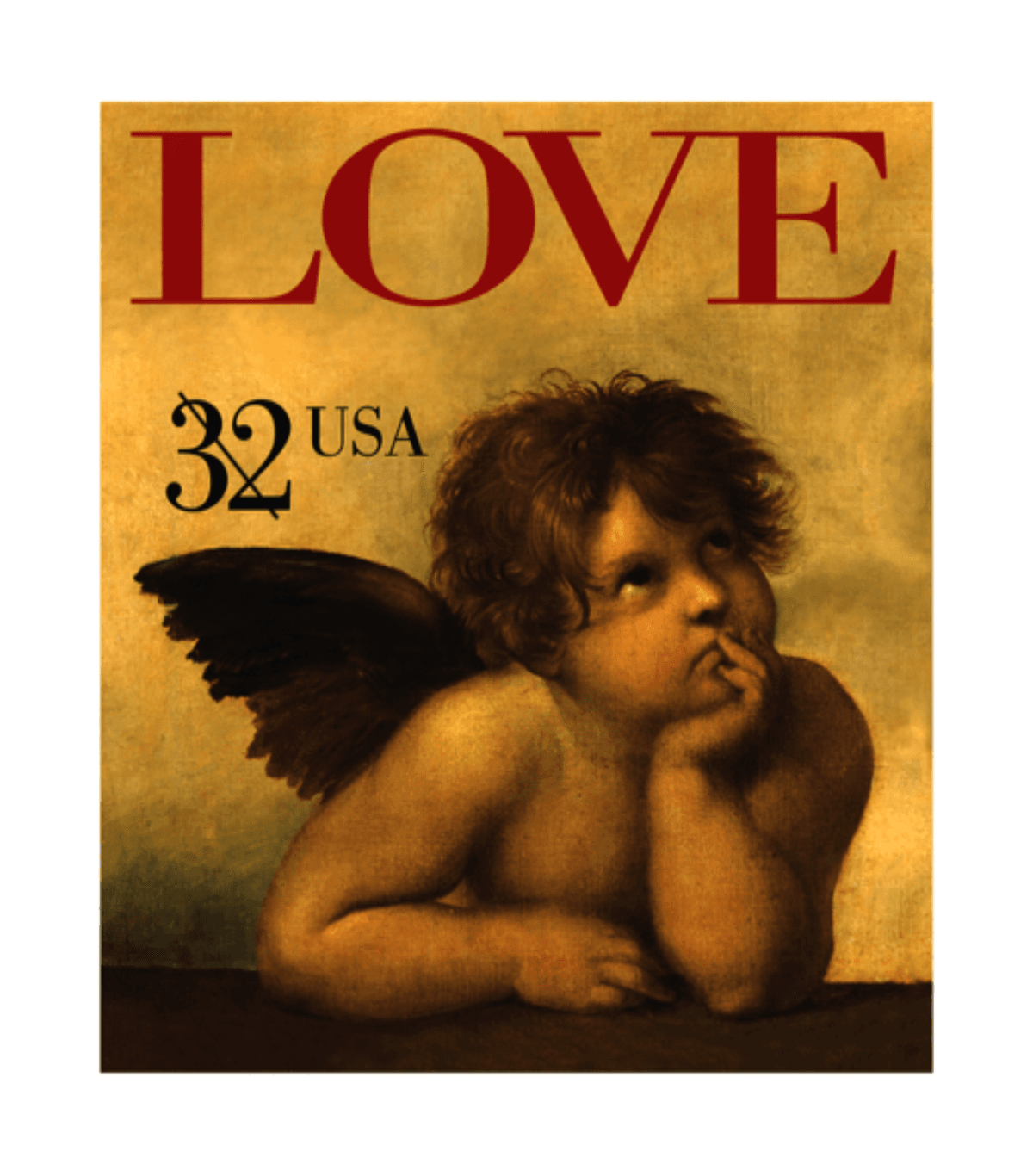 Love: Cherub from Sistine Madonna, by Raphael (1996) image 1