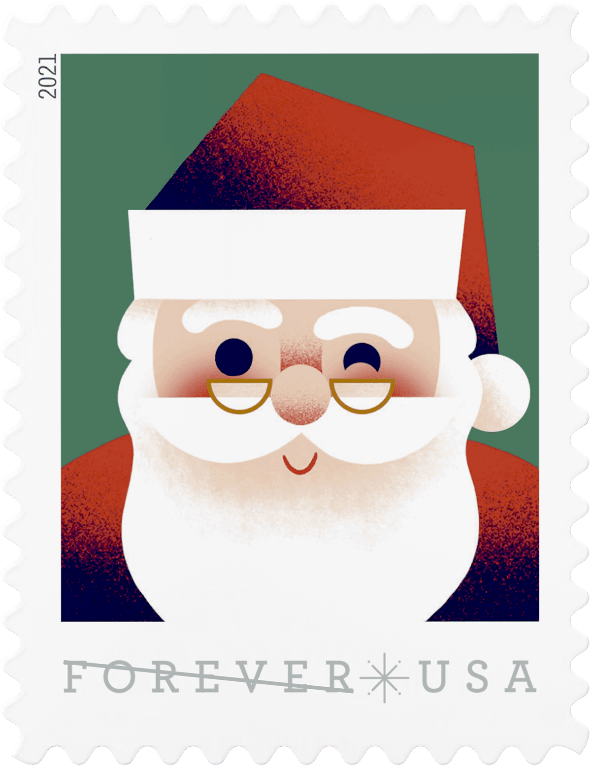 Winking Santa image 1