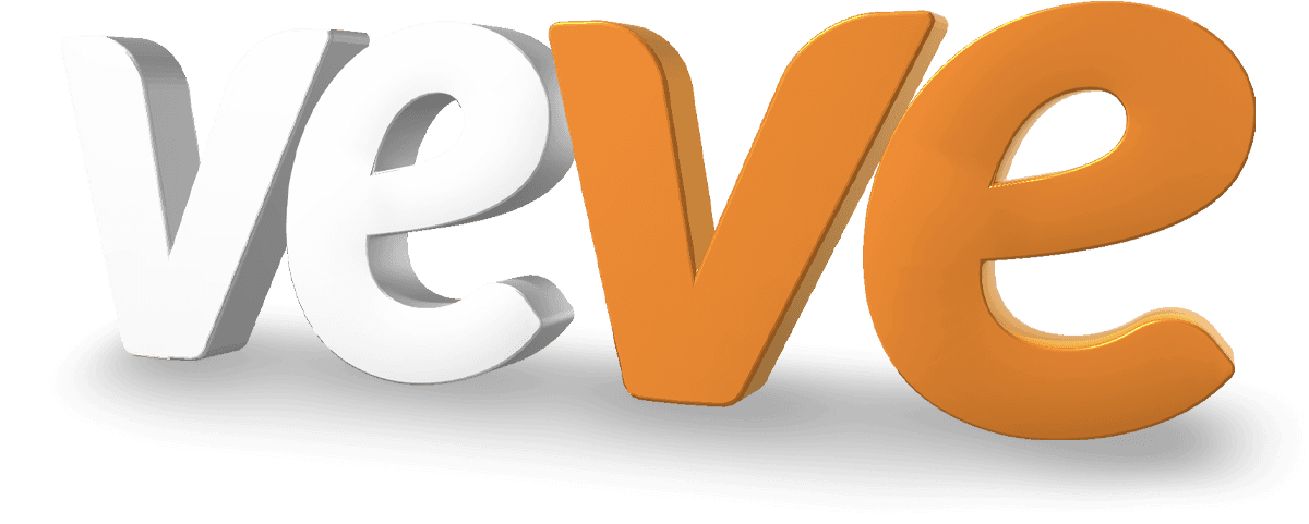 VeVe Logo White Orange image 1
