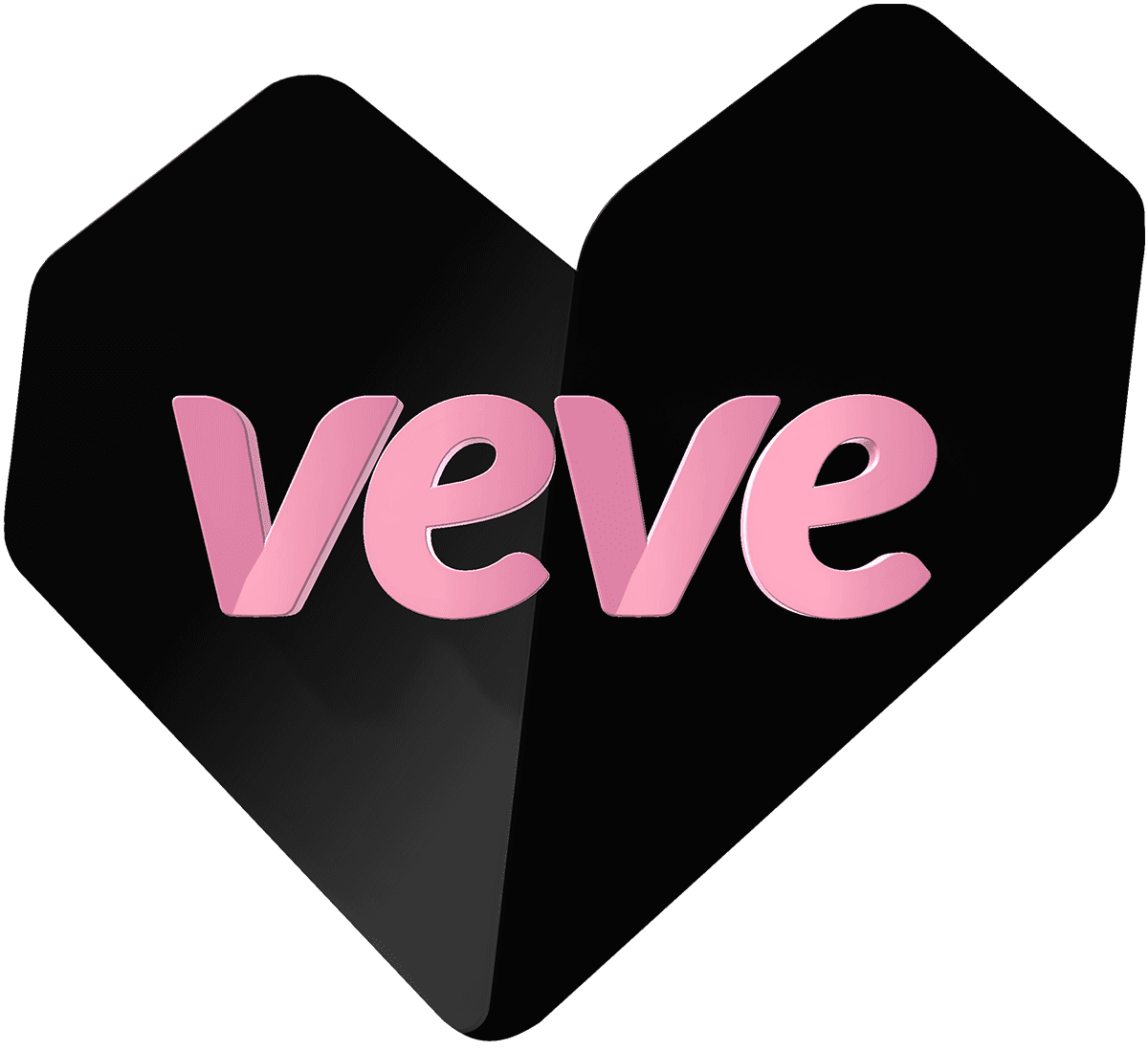 VeVe Heart Logo - Black image 1