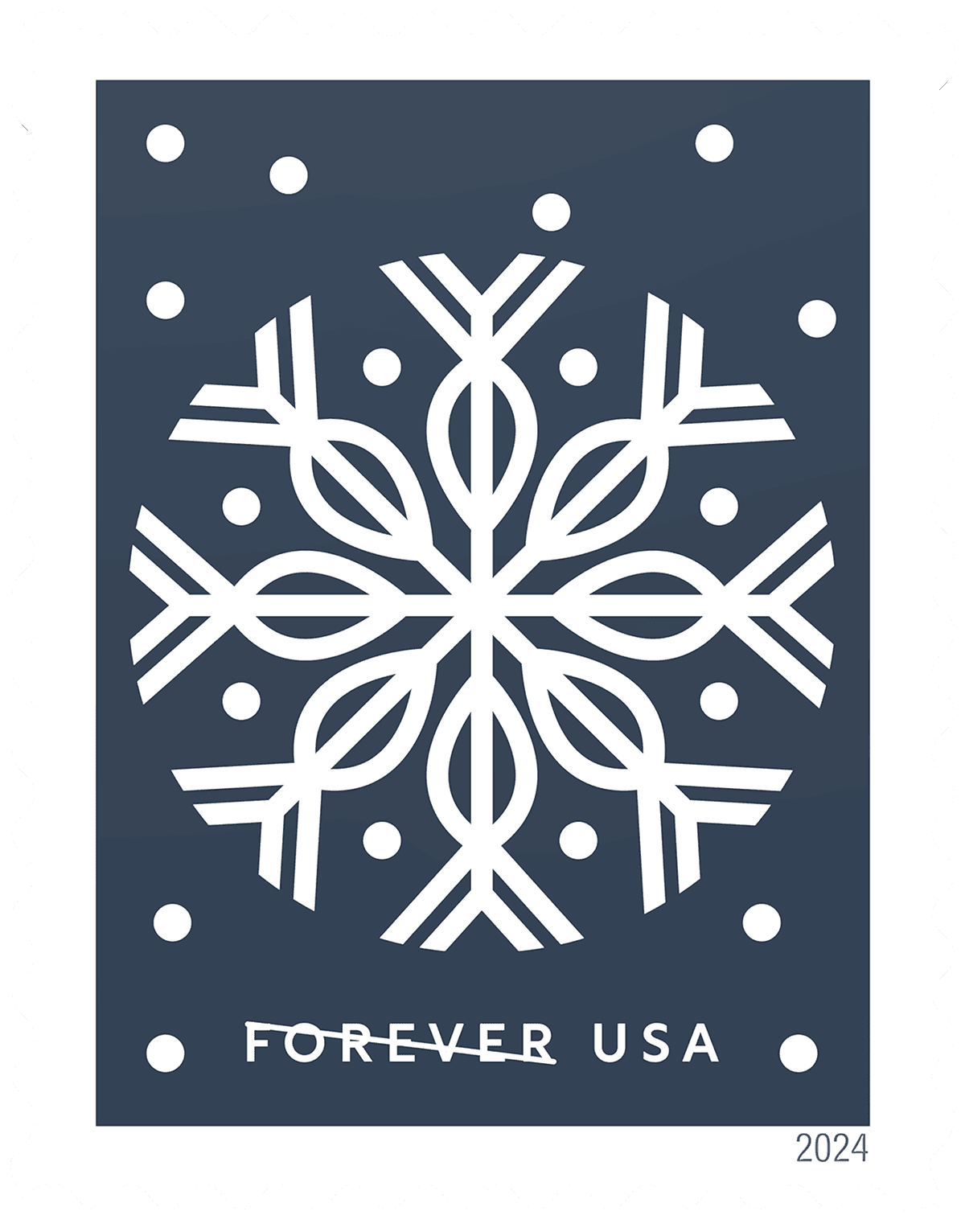 Winter Whimsy - Navy image 1