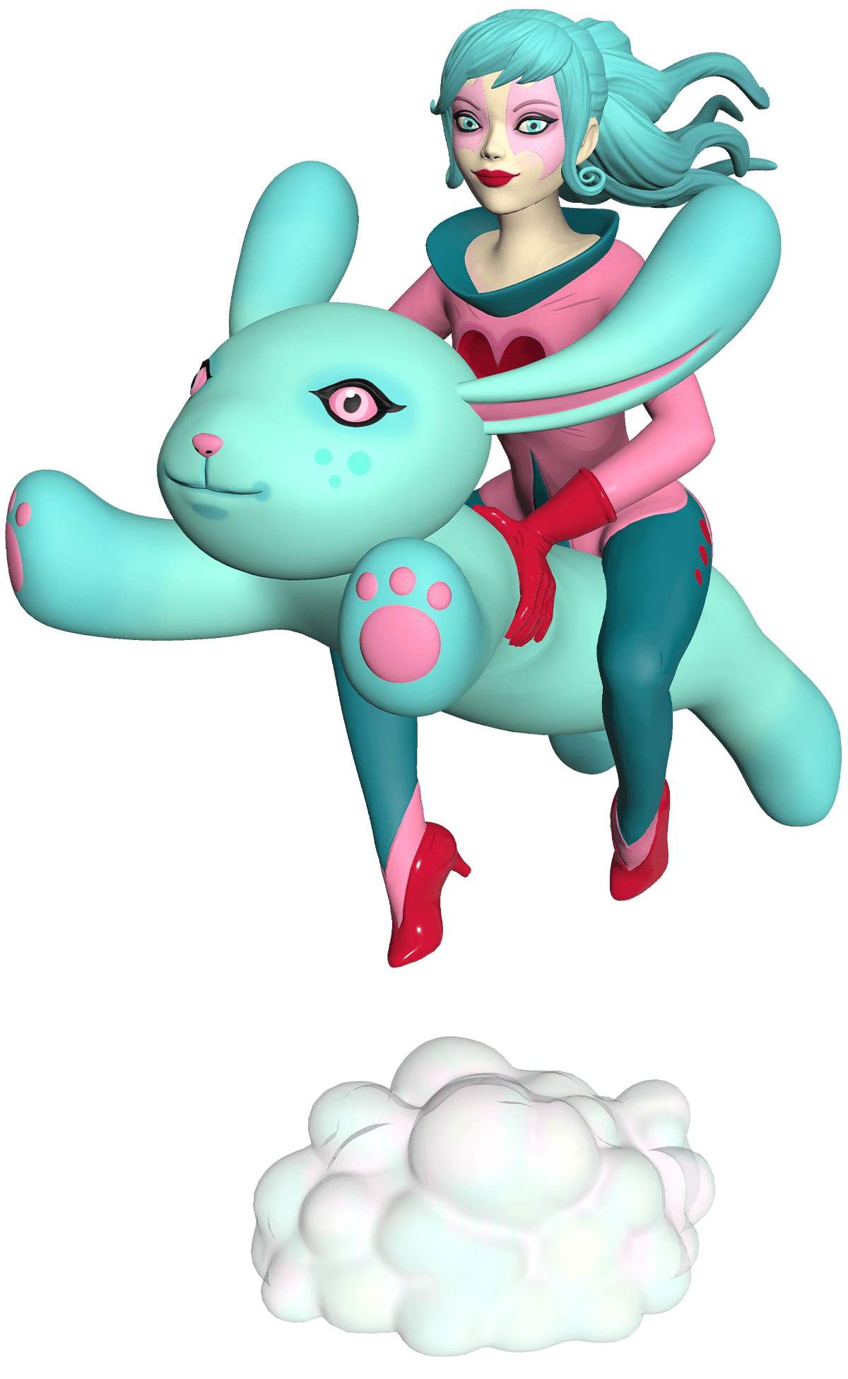 Tara McPherson - Blue Bunny Rider image 7