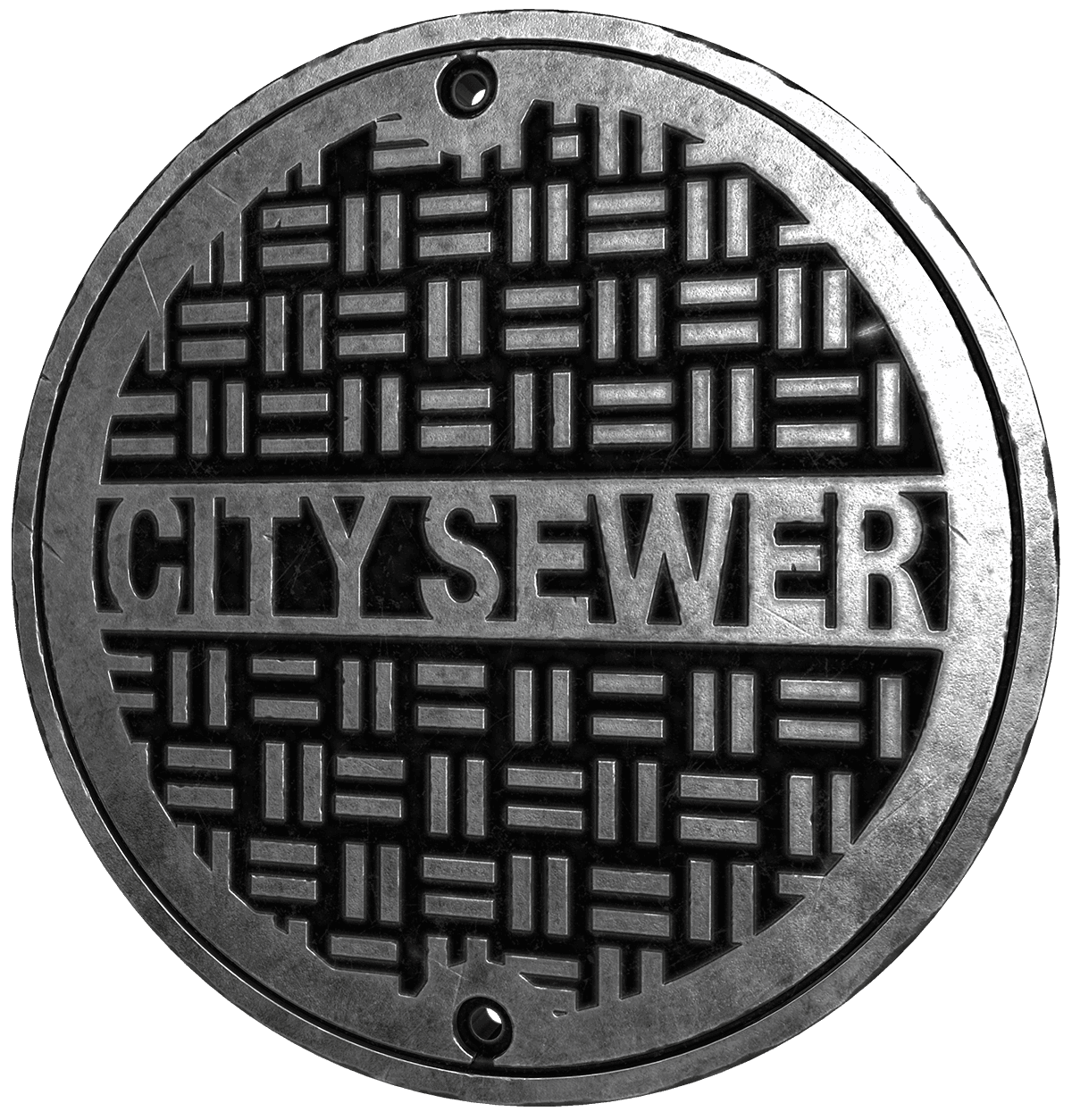 Sewer Manhole - Silver