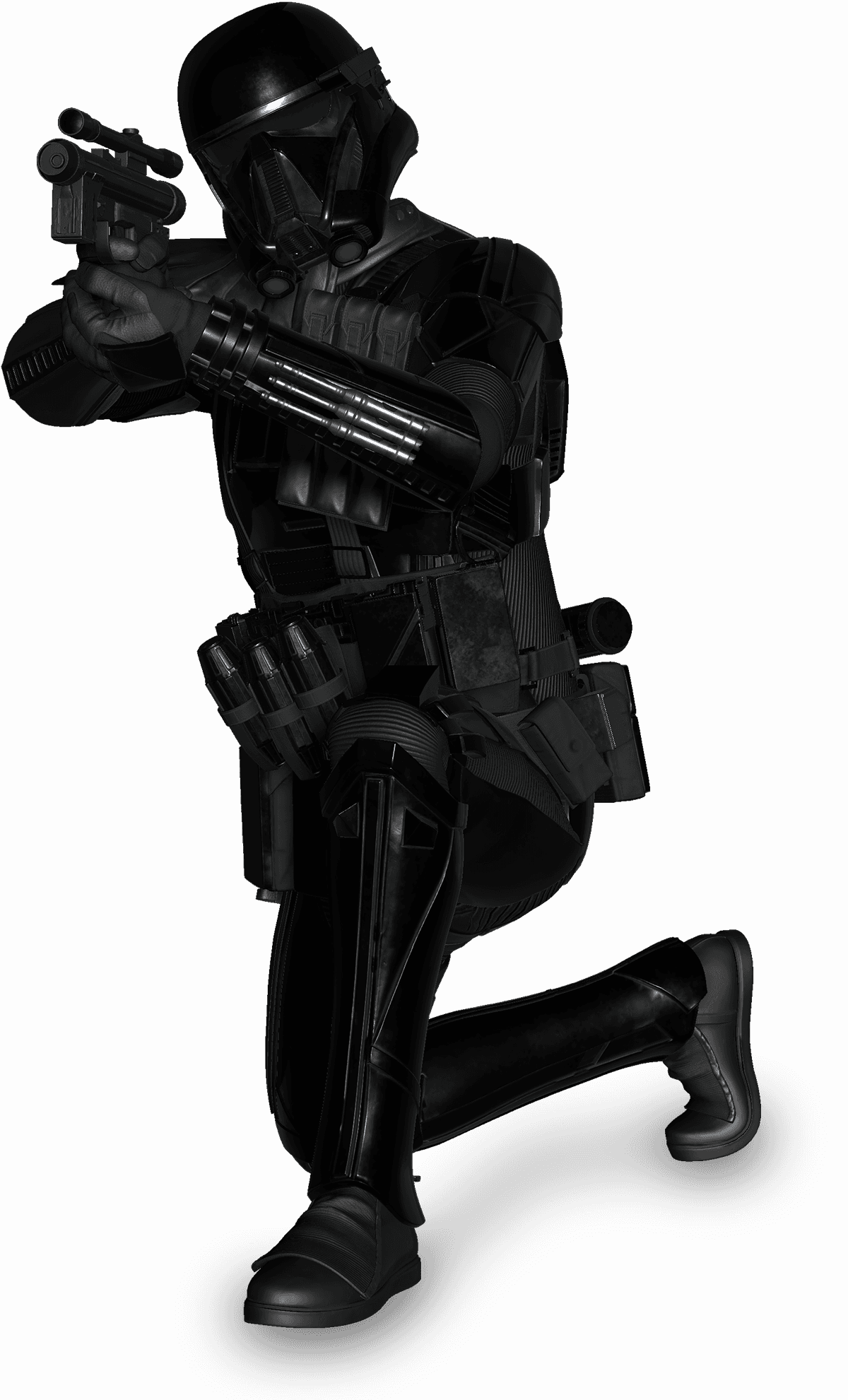 Death Trooper Pistol - Crouching