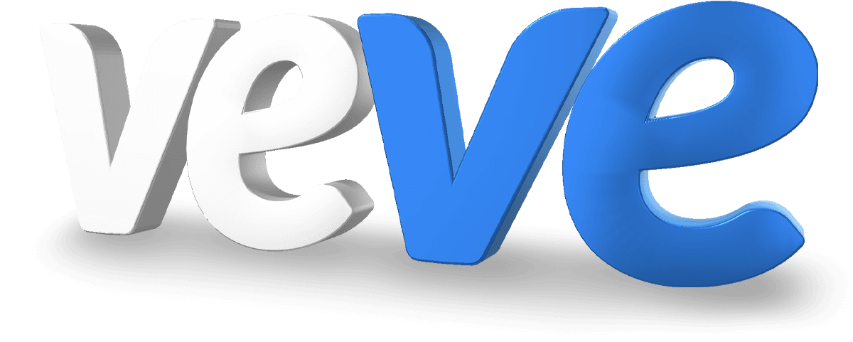 VeVe Logo White Blue image 1