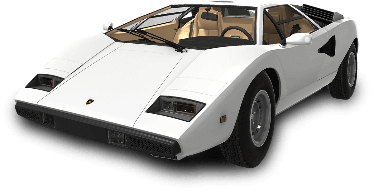 Lamborghini Countach LP 400 - Bianco Siderale image 1