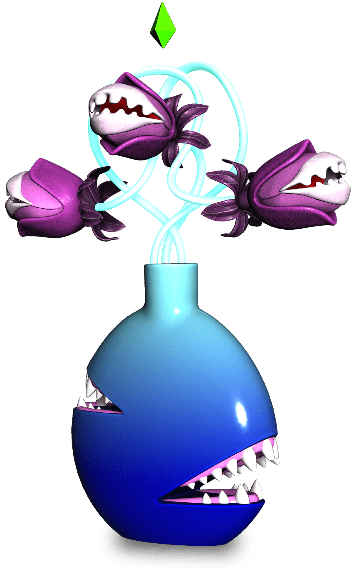 Josh Divine - Biting Vase - Teething Plant