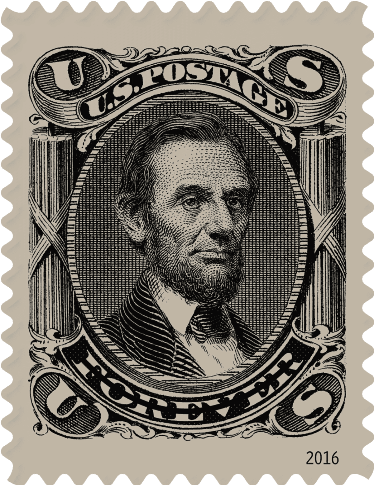 1866 Abraham Lincoln (originally 15 cents) image 1