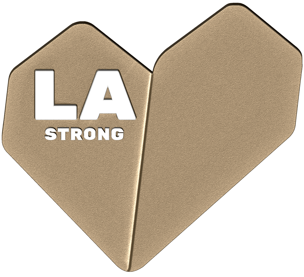 LA Strong - Brown Heart