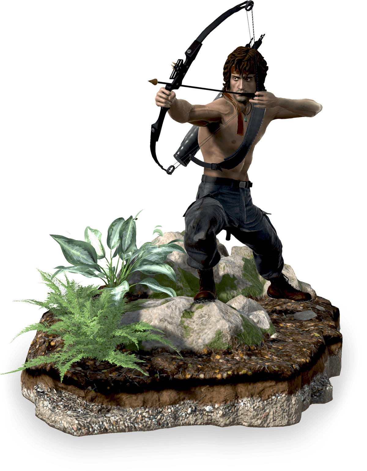 Rambo Takes Aim - Animated