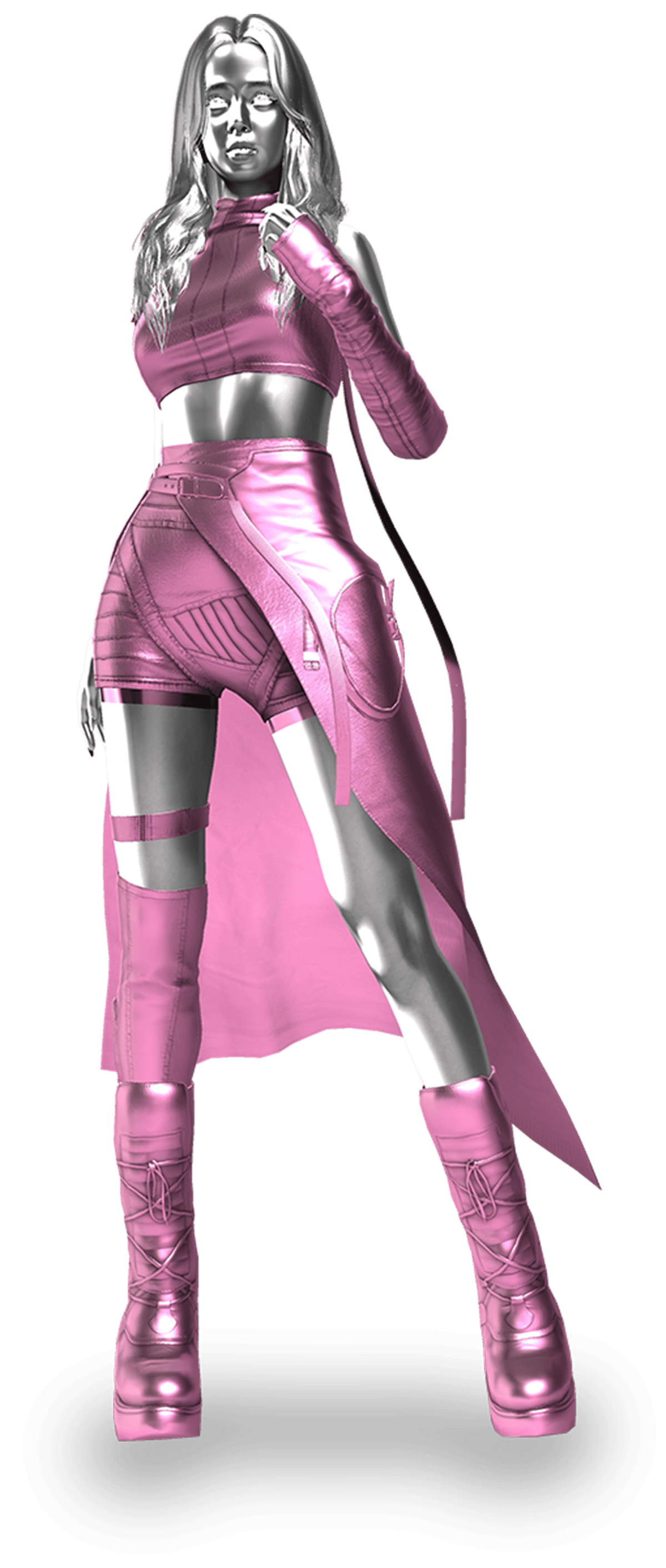 JISOO Silver/Pink image 1